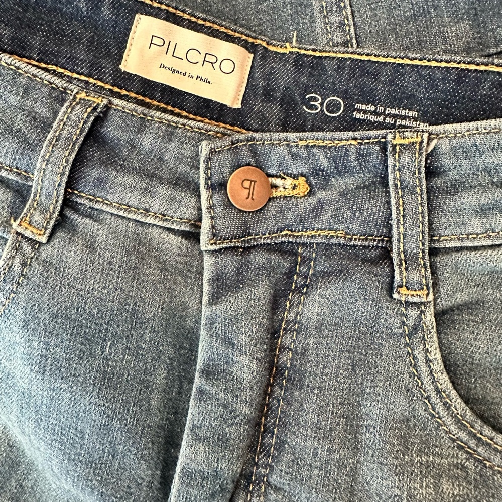 Pilcro Blue barrel Wide-Leg Jeans - Picture 4 of 4